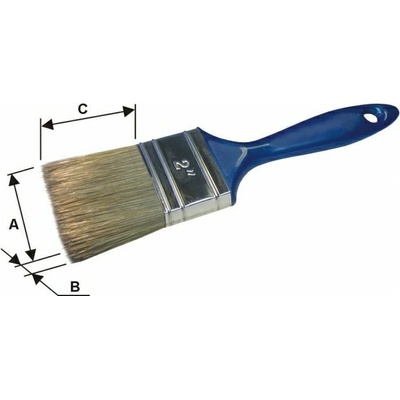 VÝPREDAJ - Vala štetec plochý modrý 3" Acryl