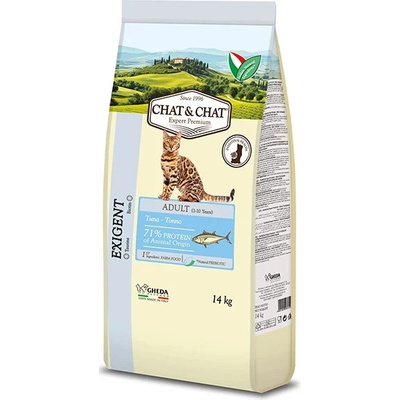 GHEDA Chat&Chat Adult Exigent s tuniakom 14 Kg