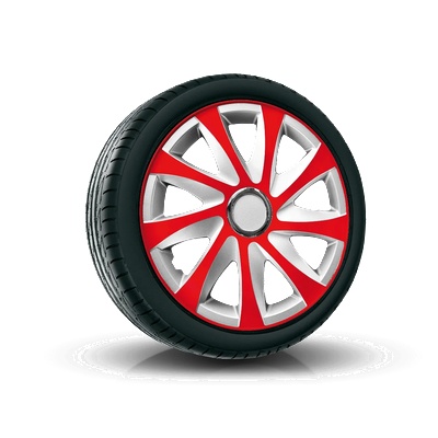 NRM капаци 16", drift extra сребърно червено 4брой (vtv-pu-22314)