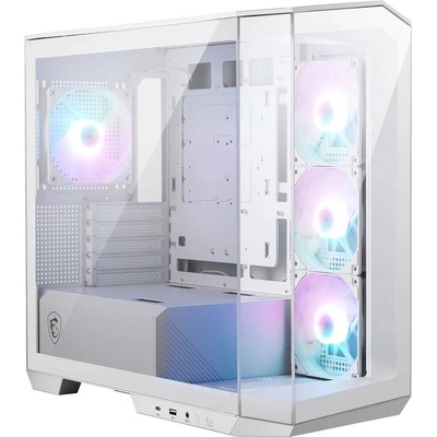 MAG PANO M100R PZ WHITE, Micro - ATX Tower, M-ATX(Back-connect supported) / ITX, 1x USB 3.2 Gen 1 Type-A, 1xUSB 3.2 Gen2x2 Type- C, 1x Audio/ (MAG_PANO_M100R_PZ_WHITE)