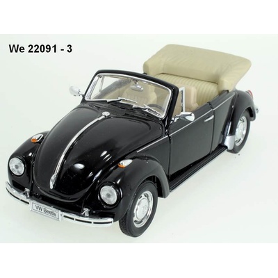 Welly VW Beetle old Convertible Černý 1:24