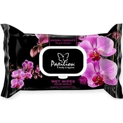 Papilion vlhčené ubrousky aromatherapy 90 ks klip