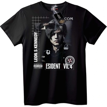 NOONEBRAND Тениска Resident Evil 4 Леон С. Кенеди - 2XL, Black