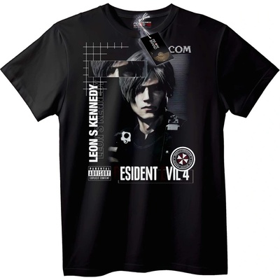NOONEBRAND Тениска Resident Evil 4 Леон С. Кенеди - 2XL, Black