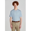 Gant tričko Linen SS T-Shirt modré