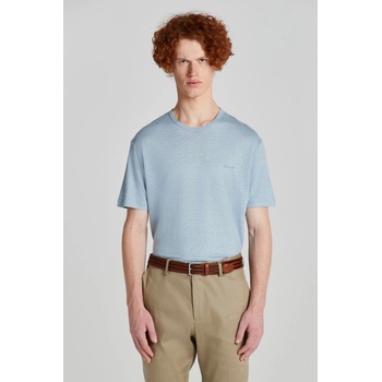 Gant tričko Linen SS T-Shirt modré
