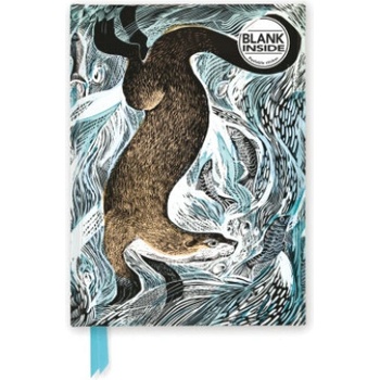 Flame Tree Publishing Angela Harding: Fishing Otter (Foiled Blank Journal) | Flame Tree Publishing