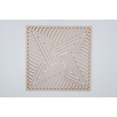 MAJADESIGN Dřevěný obraz - hvězda Rozměr obrazu: 90 x 90 cm