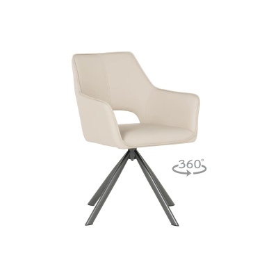 Carmen Трапезен стол reading 2 силиконова кожа - капучино 04