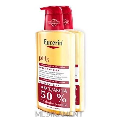 Eucerin pH5 Sprchový olej citlivá veľmi suchá pokožka 2 x 400 ml