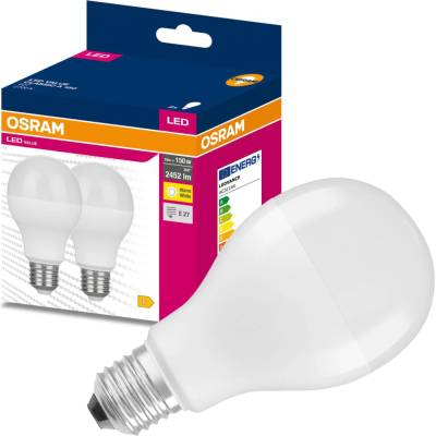 Osram Sada LED žiaroviek klasik, 19 W, 2 452 lm, teplá biela, E27, 2 ks