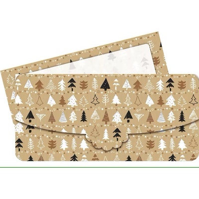 Luxusní obálka DL na peníze Vánoční 100x200 mm - 1ks