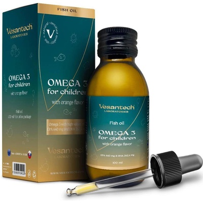 Vesantech Omega 3 Extra Strong Rybí olej 250 ml