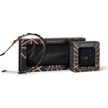 CRYSTALLOVE Black Silk Set комплект За коса