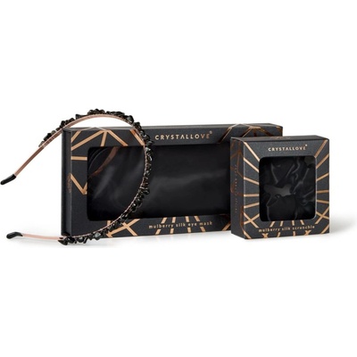 CRYSTALLOVE Black Silk Set комплект За коса