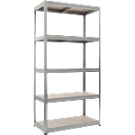 Carmen Метален стелаж STAR 180x90x45 см, до 350 на рафт - цинк (3580506_1) - tierradesign