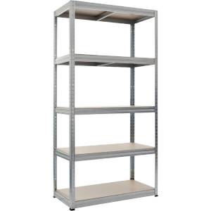 Carmen Метален стелаж STAR 180x90x45 см, до 350 на рафт - цинк (3580506_1) - tierradesign