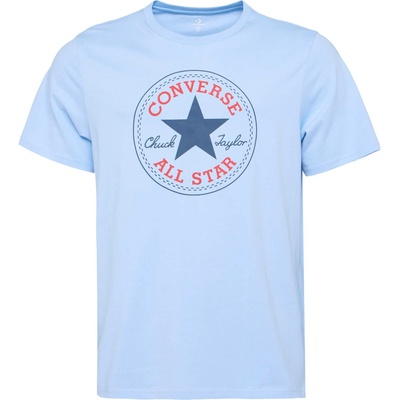 Converse Standard fit center front chuck patch core tee svetlomodré modré červené