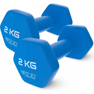 4FIZJO Vinylové jednoručky 2 x 2 kg 2 ks