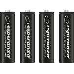 Esperanza Акумулаторна батерия NI-MH AA 2600mAh 4 бр черна 73336 (EZA106)
