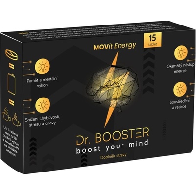 MOVit Energy Dr. Booster doplněk stravy pro udržení energie a kognitivní výkonnosti 15 tablet