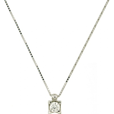 Cara Diamanti Колие от бяло злато с диамант Cara Diamanti CLN1051.20 (CLN1051.20)