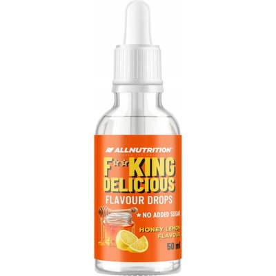Allnutrition Fitking Delicious Flavour Drops 50 ml Med - citrón