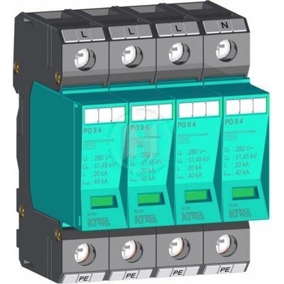 Přepěťová ochrana AC T2 Kiwa 82.004 4P 280V/40kA