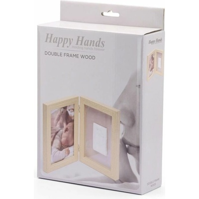 Happy Hands double frame Wood