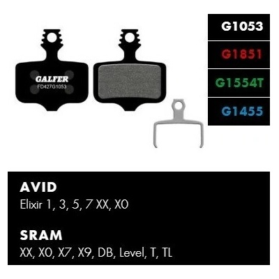 Platničky Galfer FD427 - Avid, Sram ZMES PLATNIČIEK: PRO (zelená)