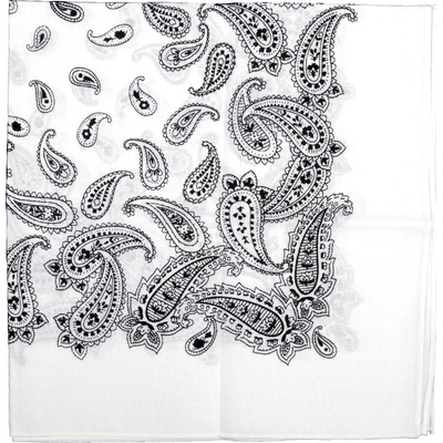 Šátek bandana Fosco Pattern bílý