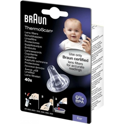 Braun LF40 ThermoScan náhradní krytky pro ušní teploměry 40 ks