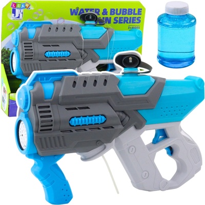 LEAN Vodná elektrická pištoľ s bublifukom 2v1 modrá