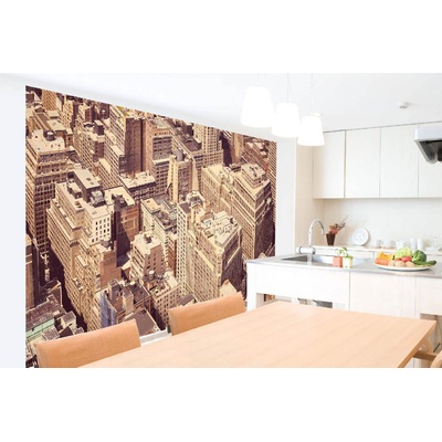 DIMEX ART Самозалепваща се флизелинова фототапета жилищни сгради в ню йорк 375 x 250 см