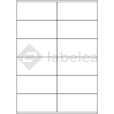 Labelea Samolepiace etikety 105x48 mm biele papierové, na hárku A4, pre laserovú a atramentovú tlač, Farba etikiet Biela, Počet hárkov v balení 1000 EPM105048W012J