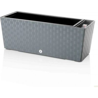Plastkon samozavlažovací truhlík Supreme 49,5x19,3x19 cm Sivá