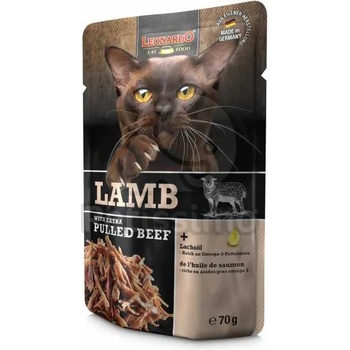 Image 1 of Leonardo мокра храна от агнешко с говеждо месо 16 x 70 г