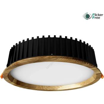 APLED - LED Лампа RONDO WOODLINE LED/18W/230V 3000K Ø 26 см пепел масивнo дървo (AP0194)