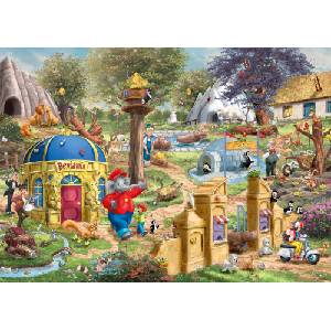 Schmidt Spiele - Puzzle Benjamín Kvietok: Návšteva v ZOO - 1 000 piese