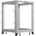 Lanberg open rack 19" 15U 600x600-1100 adjustable, grey (OR01-6115-S)