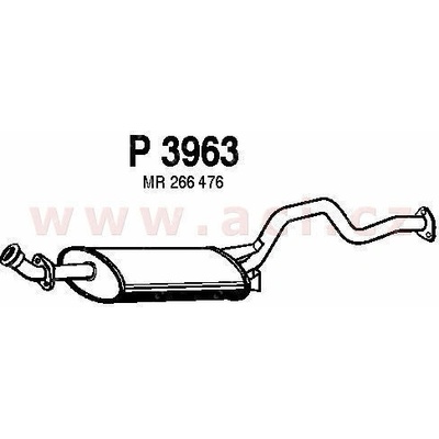 Střední díl výfuku FENNO/IMASAF ACI V P3963