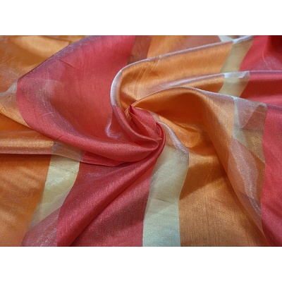 Organza OHNIVÉ PRUHY 150 cm