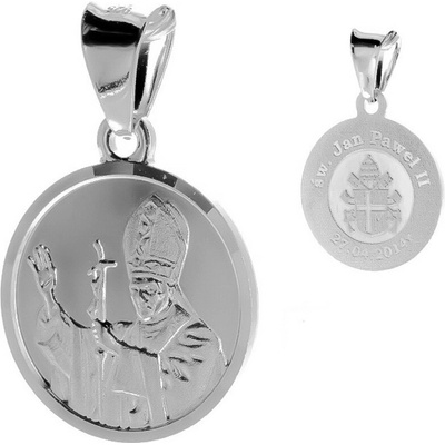 Argento Strieborný prívesok sv. Ján Pavol II. 84855