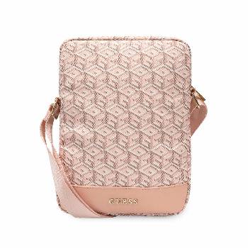 GUESS PU G Cube Tablet Bag 10 - дизайнерска чанта с презрамка за таблети до 10 инча (розов)