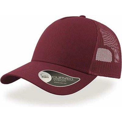 Atlantis Headwear Rapper Trucker 5 panelová COT-338020z7399 Burgundová