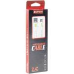 DeTech Кабел за данни DeTech DE-C36M, Micro USB, 1.0m, Бял - 40191