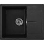 Inter Ceramic Гранитна мивка ICGS 8220 Black - за плот (ICGS 8220 BLACK) Мивка за вграждане