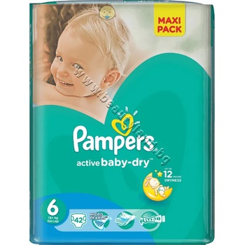 Pampers Пелени Pampers Active Baby Extra Large, 44-Pack, p/n PA-0202419 - Пелени за еднократна употреба за бебета с тегло от 13 до 18 kg (PA-0202419)