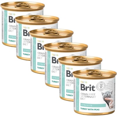 Brit Брит Ветеринарни Диети GF котка Струвит 6 x 200 г