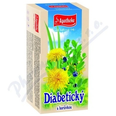Apotheke čaj Dia s borůvkou 20 x 1,5 g